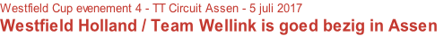 Westfield Cup evenement 4 - TT Circuit Assen - 5 juli 2017
Westfield Holland / Team Wellink is goed bezig in Assen